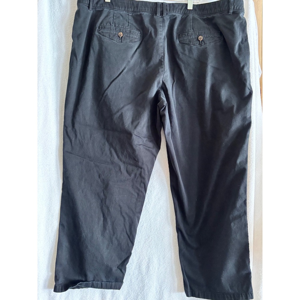 Intro Love The Fit Womens Black Chino Straight Leg Pants Size 22S - Picture 2 of 6